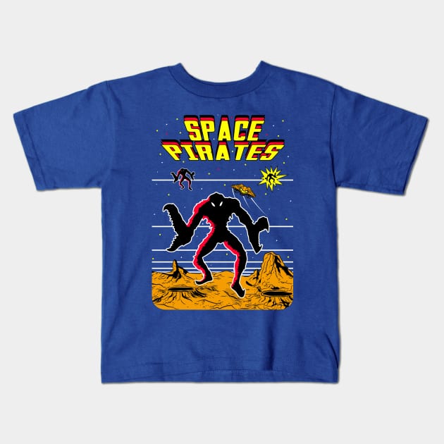 SPACE PIRATES Kids T-Shirt by MRCLV